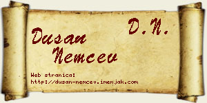 Dušan Nemčev vizit kartica